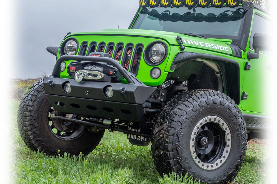 Turn Offroad Front Bumper w/ Full Skid Plate - JK/JL/JT