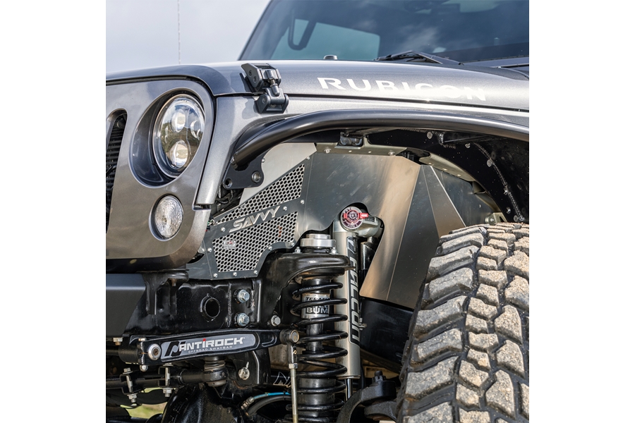 Savvy Offroad High Clearance Vented Aluminum Front Inner Fenders - Bare - JK