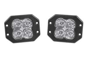 Diode Dynamics Worklight SS3 Pro Flush Mount LED Flood Lights, White - Pair