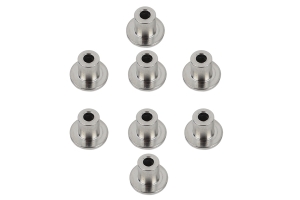 Kentrol OEM Anti-Theft Door Nuts - Polished Silver  - JK 4Dr