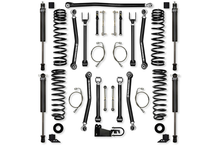Rock Krawler 2.5 Inch Adventure X System Lift Kit- Stage 1, RRD Shocks ( Part Number: JK25AXM-2S1)