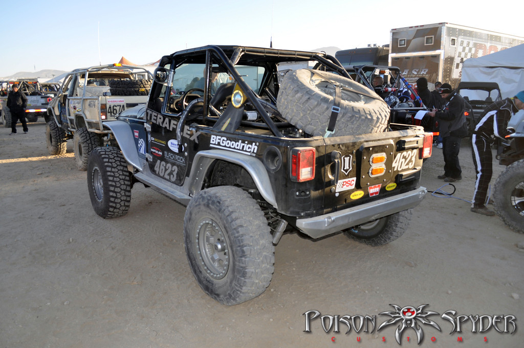 Poison Spyder Standard Width Rear Crusher Flares Aluminum - JK