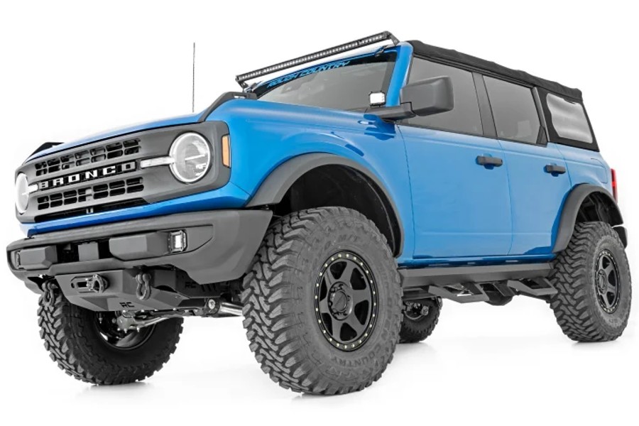 Rough Country SRX2 Aluminum Side Steps - Bronco 4dr 2021+