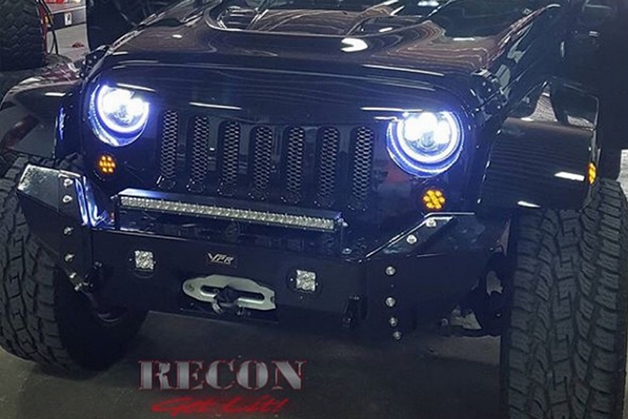 RECON Round Front Turn Signal – Smoke Lens  - JK