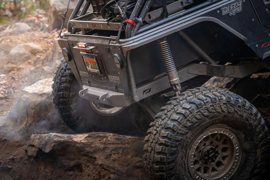 Motobilt Back Half Frame Kit - Bare Steel - TJ 
