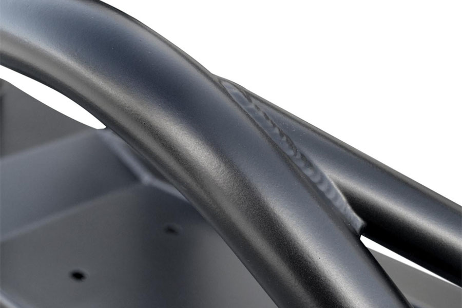 Poison Spyder Brawler Mid Front Bumper - Black - JK