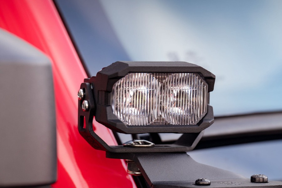 Morimoto 2Banger Off-Road LED Pods, HXB Wide Beam Optics, White