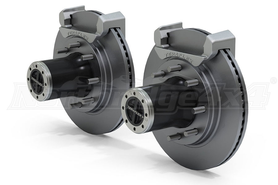 Teraflex Front 8-Lug Locking Hub Conversion Kit w/ Rotors - JK