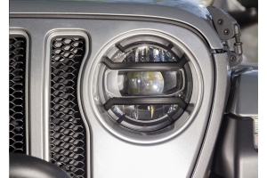 Rugged Ridge Elite Euro Headlight Guard Kit, Black  - JT/JL