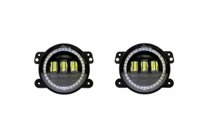 Quake LED Tempest Series 4in HD-RGB Fog Lights  - JL/JT