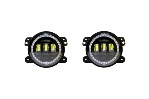 Quake LED Tempest Series 4in HD-RGB Fog Lights  - JL/JT