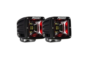 Rigid Industries Radiance Scene Pod Lights, Red Backlight - Pair