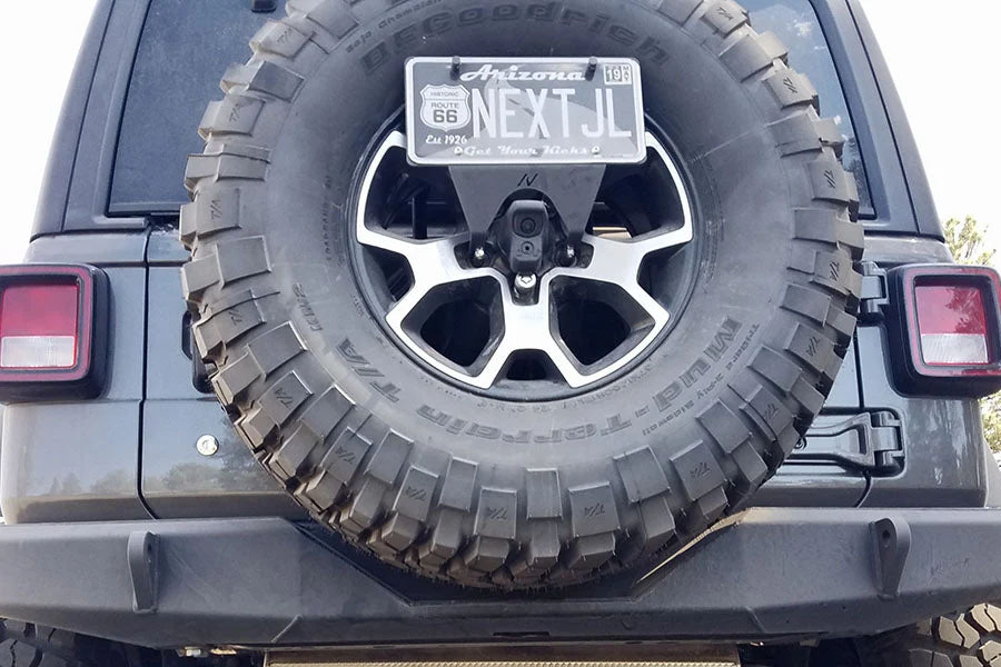 Next Venture Motorsports Standard License Plate Relocation Bracket - Bare - JL/JK