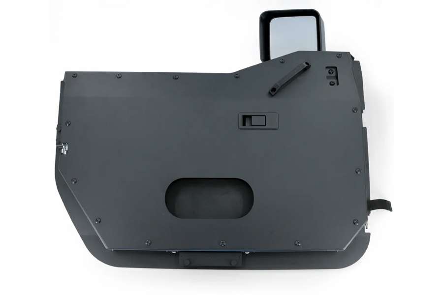 Combat Off Road Front Full Metal Jacket Half Doors, Aluminum - Raw  - JK