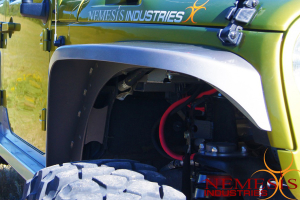 Nemesis Industries Notorious Front Flare, Semi Gloss Black Powder Coating, Aluminum  - JK