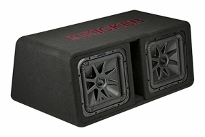 Kicker Dual 12in Solo-Baric L7R 2 Ohm Subwoofer Enclosure  