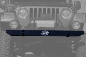 LOD Mid Width Front Bumper Black Powder Coated - YJ