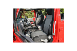 Rugged Ridge Front Seat Covers Black/Grey - JK 2007-10