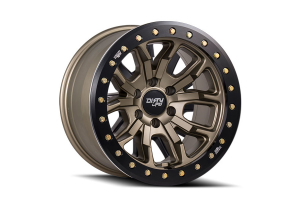 Dirty Life DT-1 9303 Series Beadlock Wheel 17x9 5x5 12mm Offset Matte Gold - JT/JL/JK