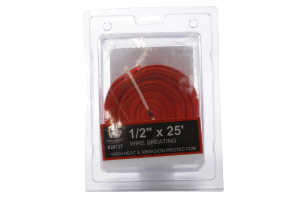 Bulldog Winch Wire Sheathing - 25ft x 1/2in, Red