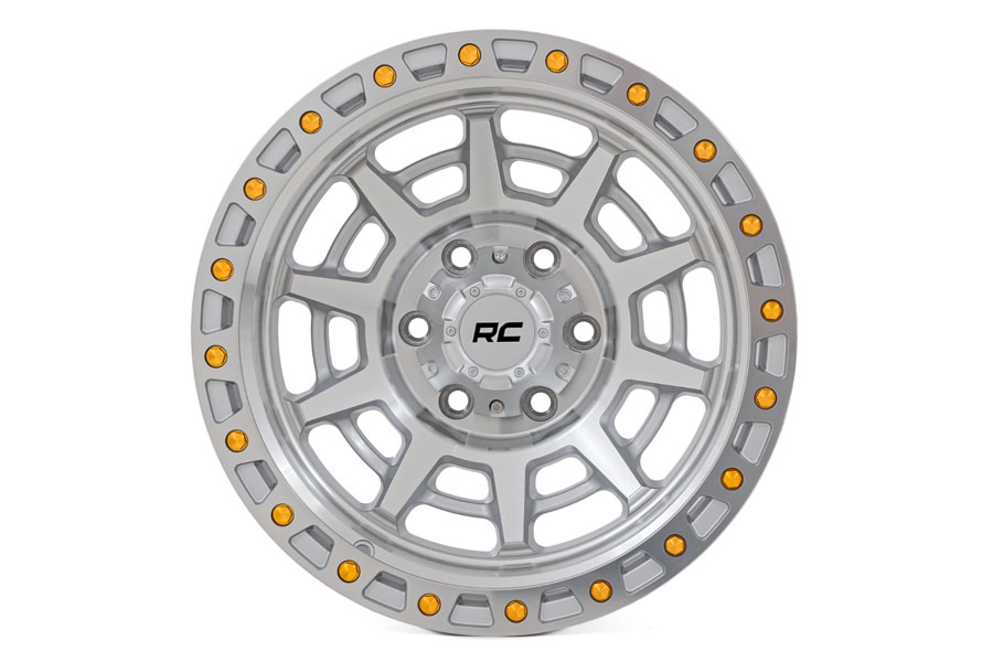 Rough Country 85 Series Wheel, 17x9 5x5 -12mm - Machined - JL/JK/JT