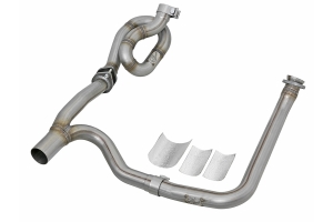 AFE Power Twisted Steel Y-Pipe - 2in to 2.5in - 2012+ JK 4dr Manual Trans. 