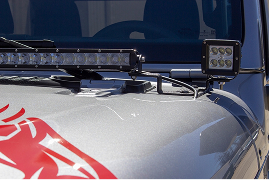 Fishbone Offroad Cowl Light Brackets - JT/JL