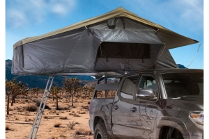 Overland Vehicle Systems Nomadic 3 Extended Roof Top Tent - Dark Gray/Green 