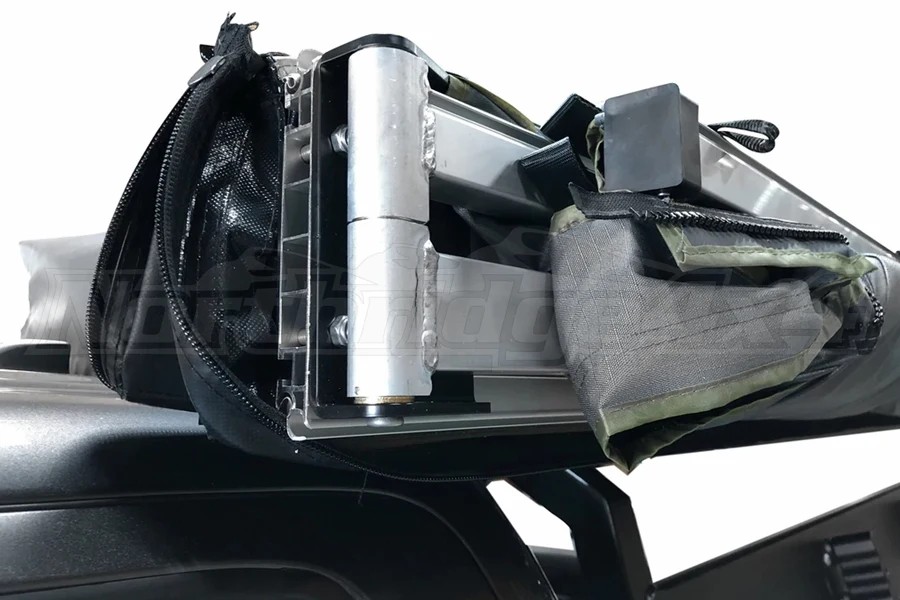 Overland Vehicle Systems Nomadic 270-Degree Awning, Dark Gray w/Black Transit Cover, Passenger Side