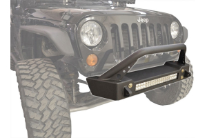 Ace Engineering Pro Series Front Bumper w/Bull Bar and Double Row Lifetime LED Combo - JK