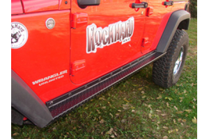 Rock Hard 4x4 Rock Sliders w/ Tread Plate - JK 2dr