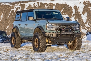 Rough Country Triple 2in Cube Fog Light Mount Kit, Amber DRL - Bronco 2021+