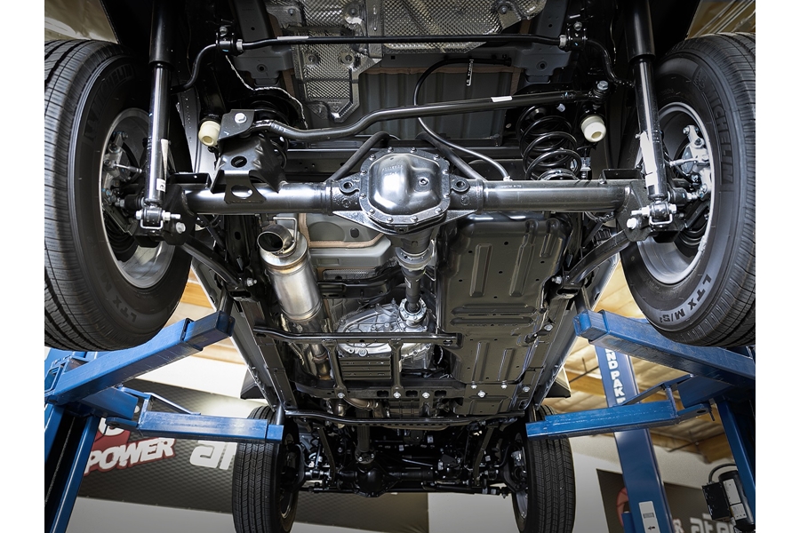 aFe Power Rock Basher 2.5in to 3in Cat-Back Before Axle Turn-Down Exhaust System  - JL 2Dr 3.6L