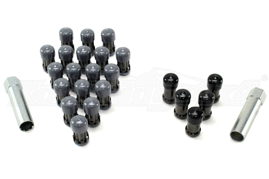 Jeep JK McGard 5 Lug 1220 Spline Drive Lug Nuts Black 23 pieces - Jeep  Rubicon 2007-2018 | 65562BK|Northridge4x4