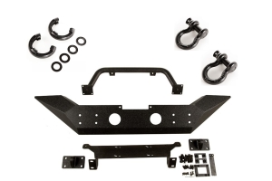 Rugged Ridge Spartan Front Bumper w/D-Rings and Isolator Package - JK - HCE w/ Overrider