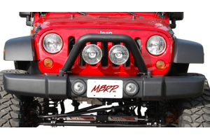 MBRP Off Camber Fabrication Front Light Bar/Grill Guard System LINE-X Coated - JK