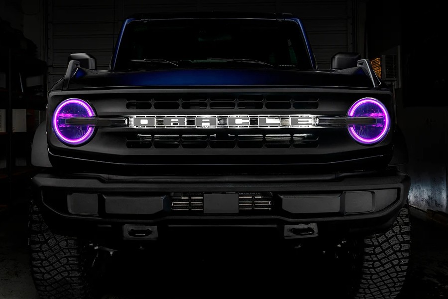 Oracle Lighting Color shift RGB+W Headlight Halo Upgrade Kit, w/RF Controller - Bronco 2021+