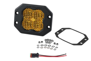 Diode Dynamics SS3 Pro Flush Mount LED Pod, ABL Yellow - Flood