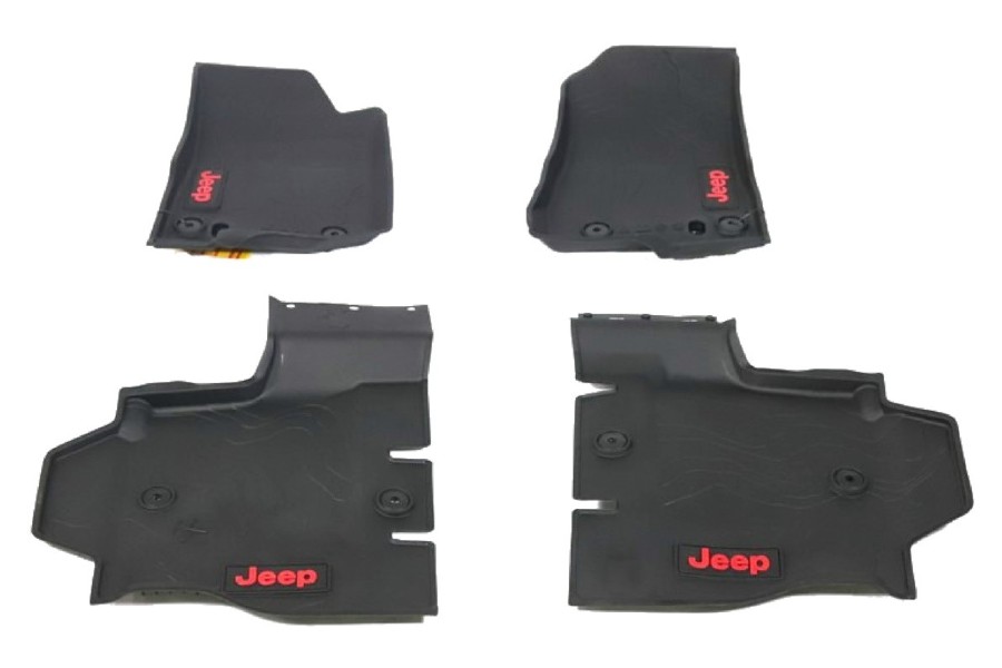 Mopar Rubber Floor Mat Kit, 4 Mats - JL 4dr