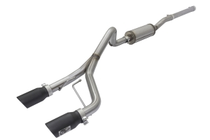 AFE Power Rebel Series 2.5in Cat-Back Exhaust System w/ Black Tip  - JK 