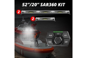 XK Glow White SAR360 4pc Search and Rescue Light Bar Kit (2x 52in Bar and 2x 20in Bar)