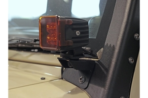 Front Runner Outfitters Windshield Spot Light Brackets - Black - JK