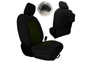 Bartact Tactical Series Front Seat Covers - Black/Olive Drab  - JL 2Dr