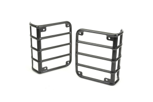 Rugged Ridge Tail Light Euro Guards Textured Black