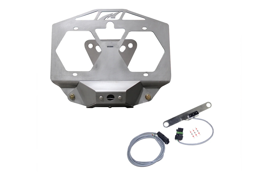 Motobilt Spare Tire License Plate Relocation Kit w/ Camera Mount and Tag Light - JL