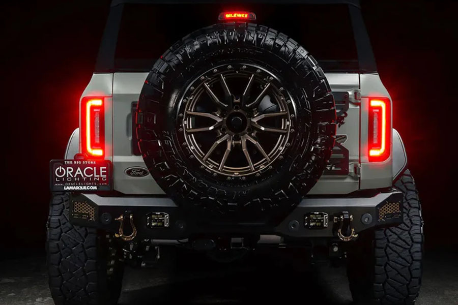 Oracle V2 Flush Mount LED Tail Lights w/ Standard Red Lens - Factory Halogen Tail Lights - Bronco 2021+