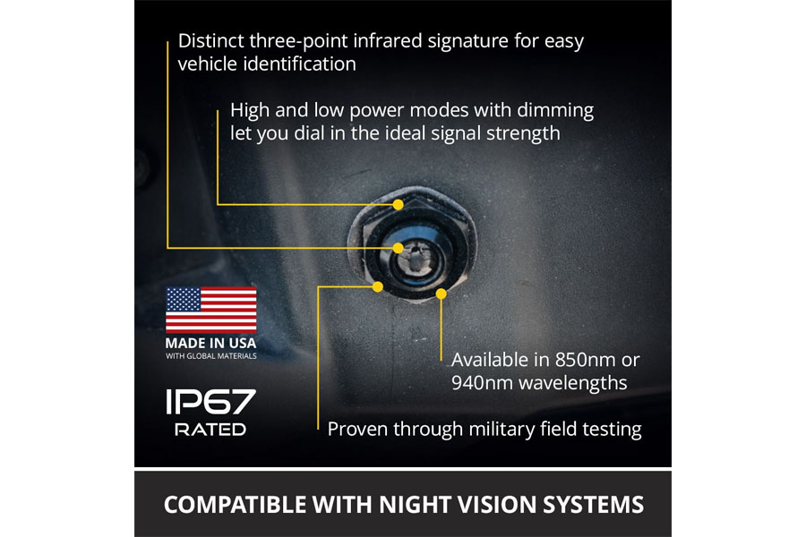 Diode Dynamics Infrared Follow-Me Light Single, 940nm