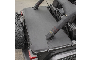 Smittybilt Tonneau Cover for OEM Soft Top w/ Channel Mount - Black Diamond - JL 4Dr