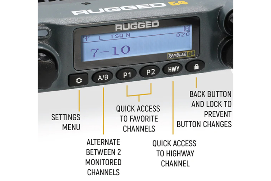 Rugged Radios Rugged Rambler G4 GMRS Mobile Radio