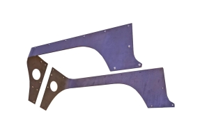 Motobilt Competition Cut Corner Guards, Bare Steel - Pair  - YJ 